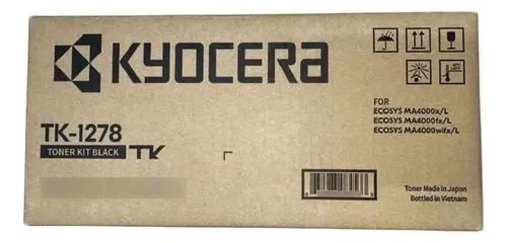 Tóner Negro Kyocera TK-1278K. Compatible: MA4000wifx/L y MA4000x/L -
