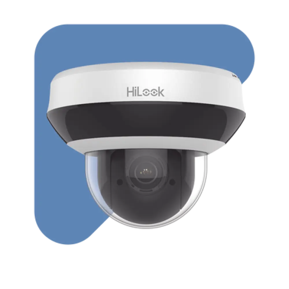 Mini Domo PTZ IP / 4 Megapixel / Zoom Óptico 4X / IR EXIR 20 m (65.6 ft) / WDR 120 dB / PoE / IP66 / IK10