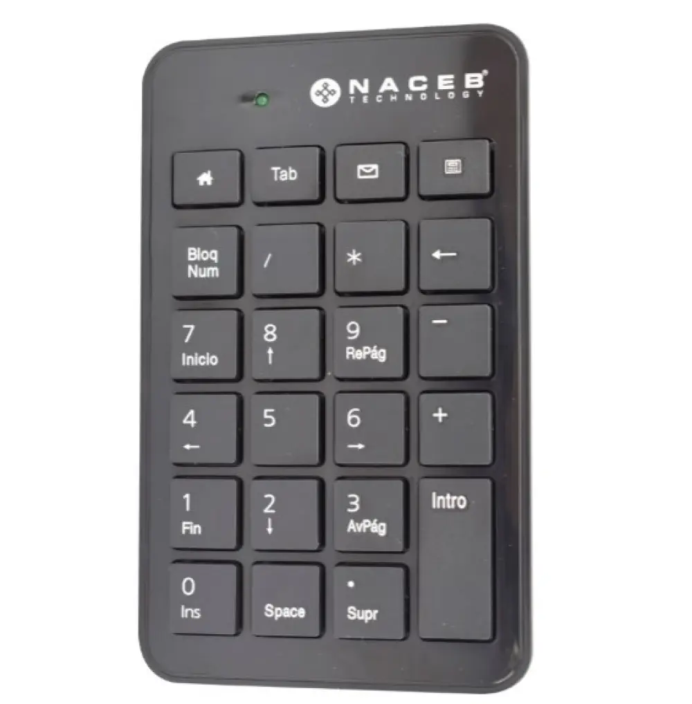 Teclado Numérico Naceb Technology NA-0104 - Numérico, Negro