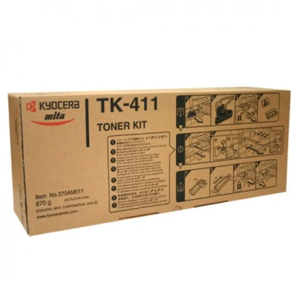 Tóner KYOCERA 370AM011 TK-411 - 15000 páginas, color negro láser (TK-411)