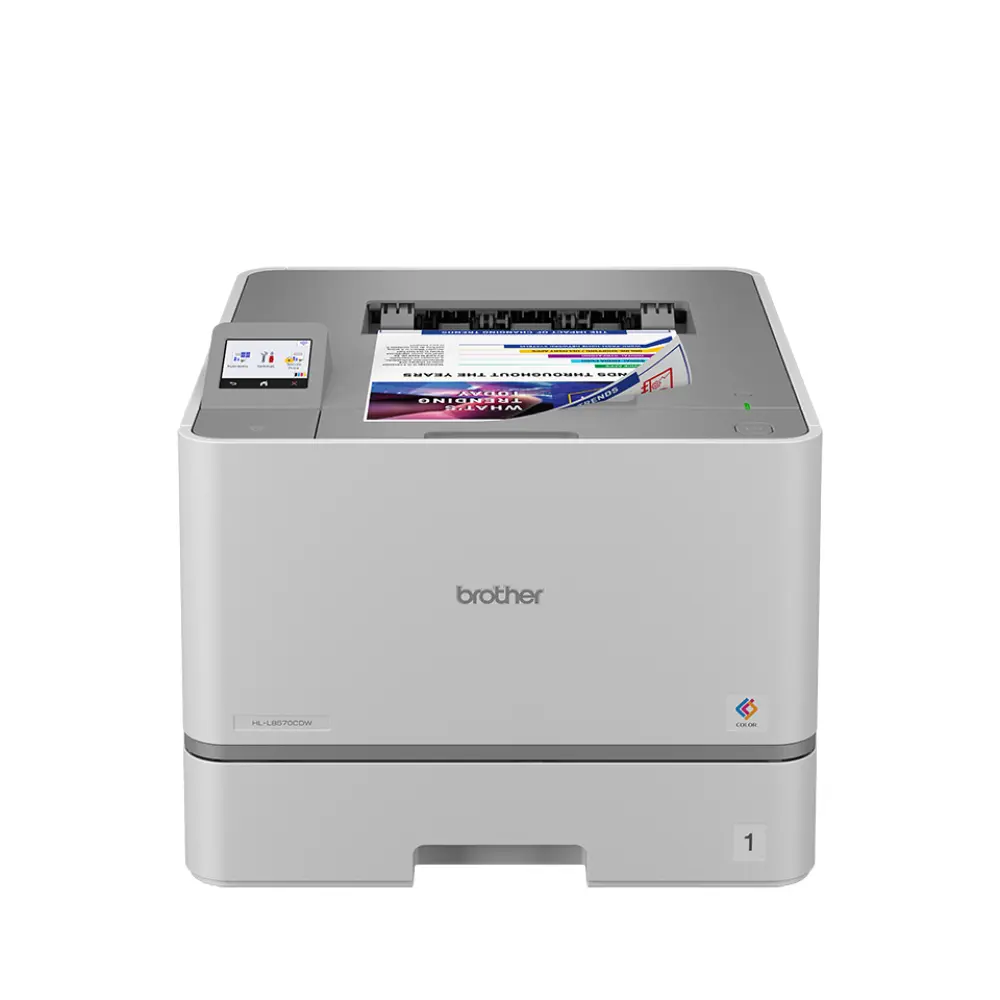 Impresora Láser Color Brother Valor HLL8570CDW - 33 ppm, Dúplex, Gigabit Ethernet, Wifi 2.4/5GHz, Tóners de hasta 10, 000 págs