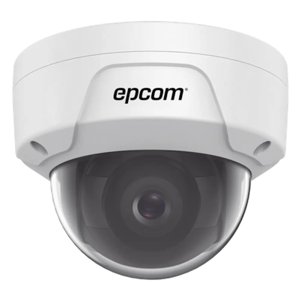Cámara Domo IP / 4 Megapixel / Lente 2.8 mm / IR 30 m (98.4 ft) / WDR 120 dB / IP67 / IK10 / PoE