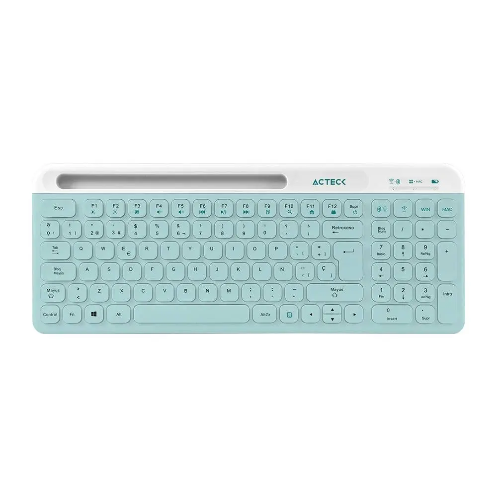 Kit Teclado y Mouse  Creator Vituos Silk MK720 Acteck Elite Series Teclado y Mouse Inalámbrico 2.4Mhz - Alcance 10m, Conexión Bluetooth, Batería Recargable