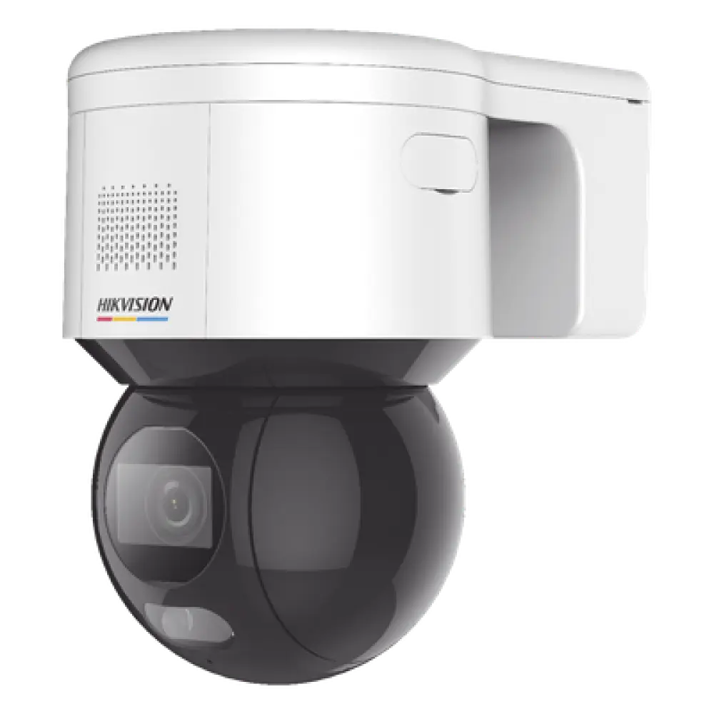 Cámara Domo PT IP / 4 Megapixel / Imagen Color 24/7 / Luz Blanca 30 m (98.4 ft) / Lente 4 mm / Audio Bidireccional / IP66 / PoE+