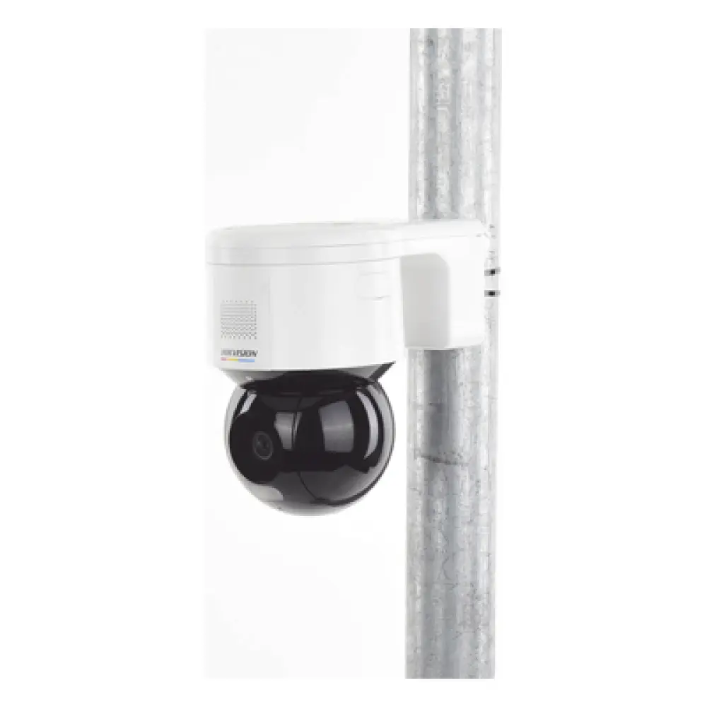 Cámara Domo PT IP / 4 Megapixel / Imagen Color 24/7 / Luz Blanca 30 m (98.4 ft) / Lente 4 mm / Audio Bidireccional / IP66 / PoE+