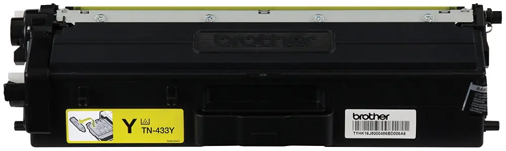 Tóner Brother TN433Y amarillo - rendimiento apróximado 4, 000 páginas, compatible con MFCL8900CDW