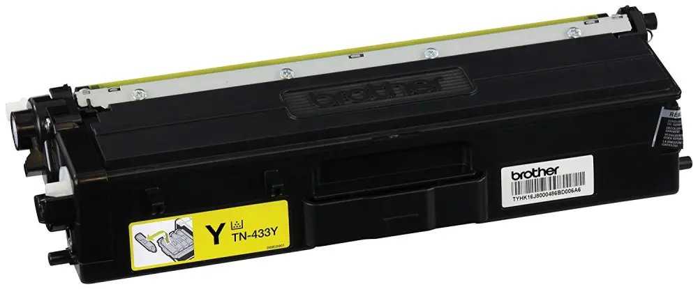 Tóner Brother TN433Y amarillo - rendimiento apróximado 4, 000 páginas, compatible con MFCL8900CDW