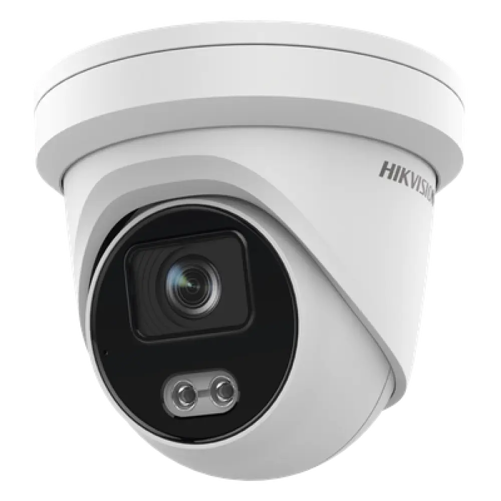 Cámara Turret IP / 4 Megapixel / Color 24/7 / Luz Blanca 40 m (131.2 ft) / Lente 4 mm / WDR 130 dB / IP67 / Audio Integrado