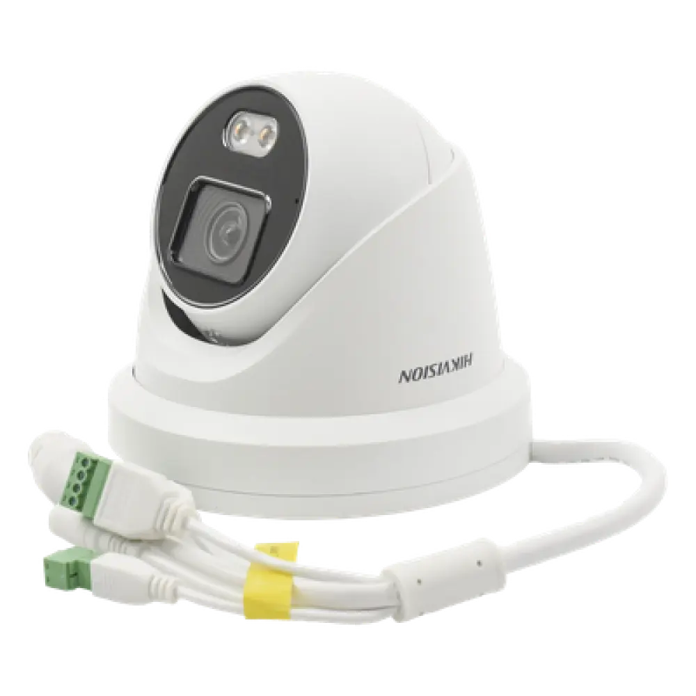 Cámara Turret IP / 4 Megapixel / Color 24/7 / Luz Blanca 40 m (131.2 ft) / Lente 4 mm / WDR 130 dB / IP67 / Audio Integrado