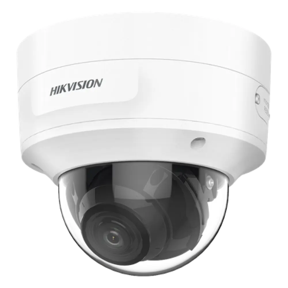 Cámara Domo IP / 8 Megapixel (4K) / Lente Motorizado 2.7-13.5 mm / IR EXIR 40 m (131.2 ft) / DarkFighter / Audio y Alarma I/O / PoE+ / IP66 / IK10