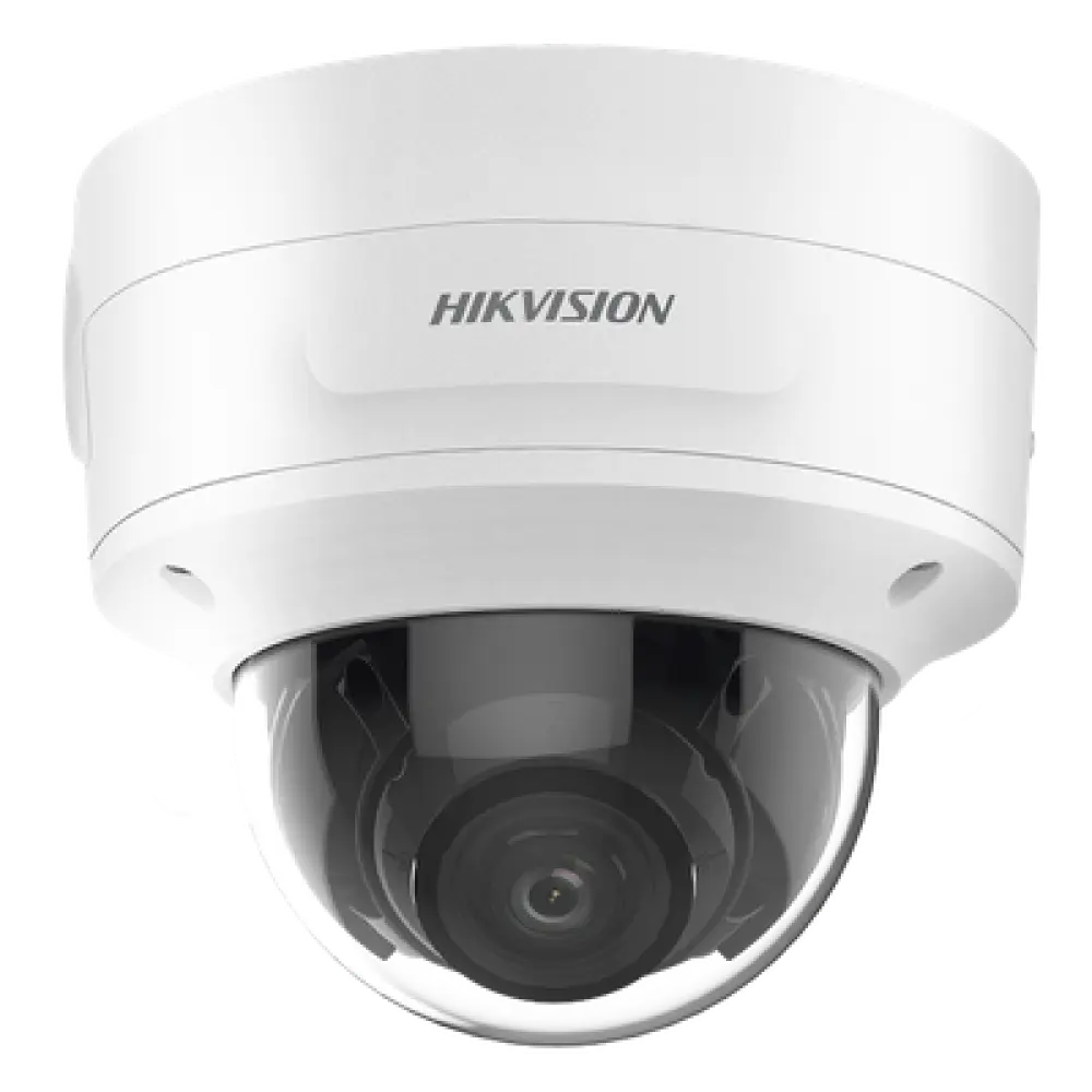 Cámara Domo IP / 8 Megapixel (4K) / Lente Motorizado 2.7-13.5 mm / IR EXIR 40 m (131.2 ft) / DarkFighter / Audio y Alarma I/O / PoE+ / IP66 / IK10