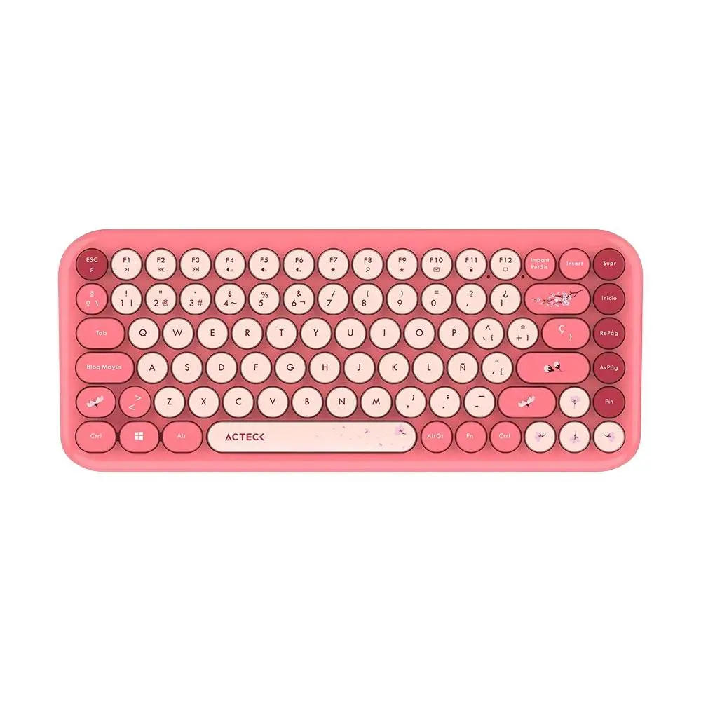Kit Teclado y mouse Inalámbricos 2.4hz Creator Chic K-Colors MK480 Advanced Series Teclado Inalambrico Dongle 2.4Mhz - Rango 10m, 85 teclas