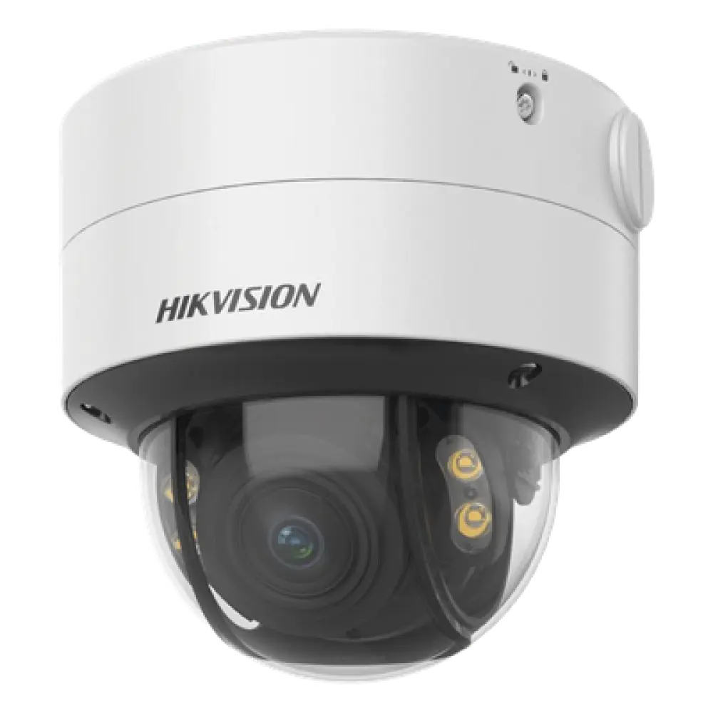 Cámara Domo IP / 4 Megapixel / ColorVu 24/7 / Lente 2.8-12 mm / Luz Blanca 40 m (131.2 ft) / WDR 130 dB / AcuSense / IP67 / IK10