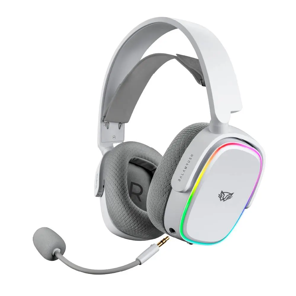 Audífonos 7.1ch Inalámbricos Aeon HS999 Balam Rush  Conexión BT/ RF 2.4ghz - Micrófono desmontable, Bandas y carcazas intercambiables