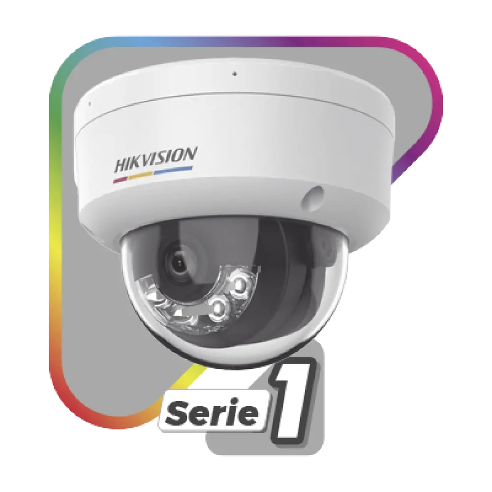 Domo IP / 6 Megapixel / Dual Light 30 m (98.4 ft) / ColorVu 0.001 Lux / AcuSense Lite / IP67 / IK08 / PoE / Micro SD 512 GB