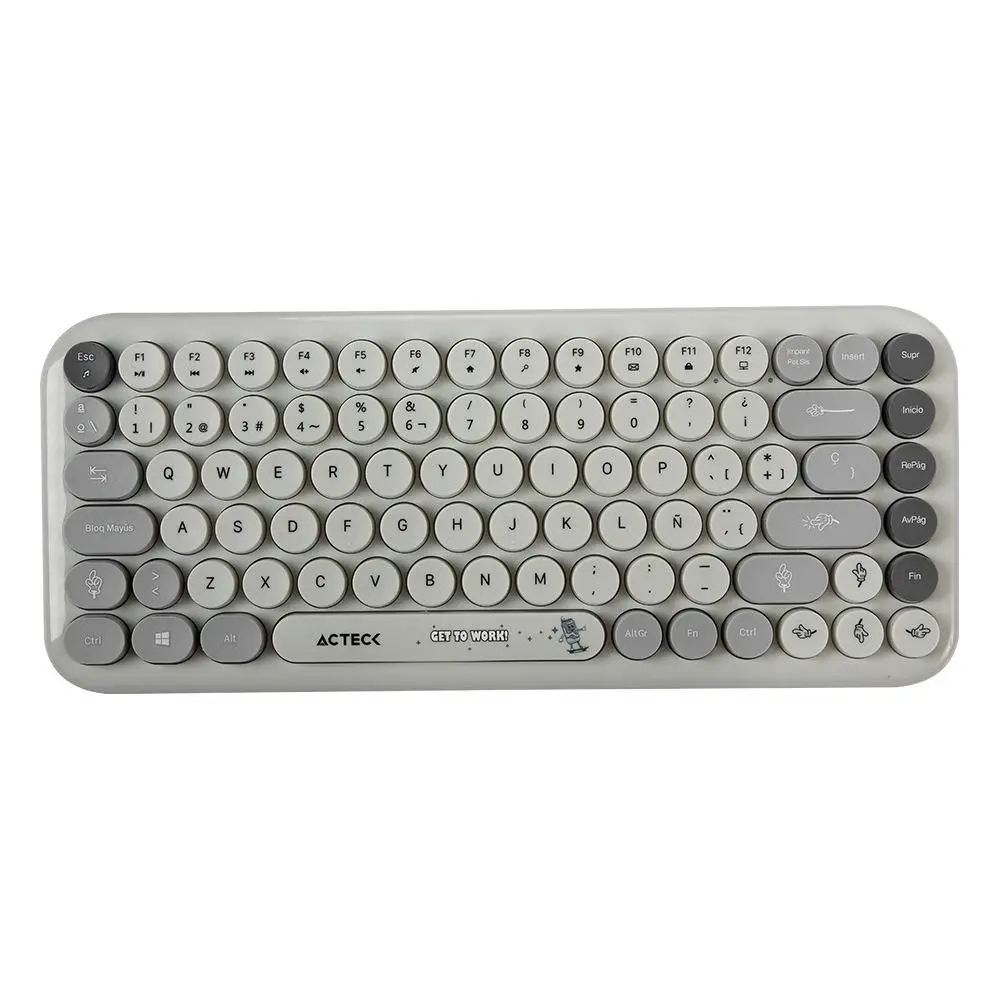 Kit Teclado y mouse Inalámbricos 2.4hz Creator Chic K-Colors MK480 Advanced Series Teclado Inalambrico Dongle 2.4Mhz -