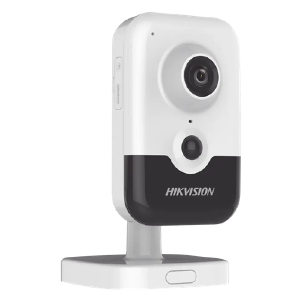 Cámara Cubo IP / 4 Megapixel / Lente 2.8 mm / IR EXIR 10 m (32.8 ft) / Sensor PIR 8 m (26.2 ft) / WDR 120 dB / PoE / Audio Bidireccional