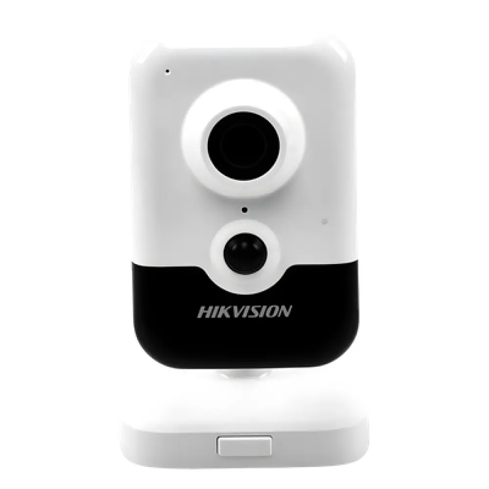 Cámara Cubo IP / 4 Megapixel / Lente 2.8 mm / IR EXIR 10 m (32.8 ft) / Sensor PIR 8 m (26.2 ft) / WDR 120 dB / PoE / Audio Bidireccional