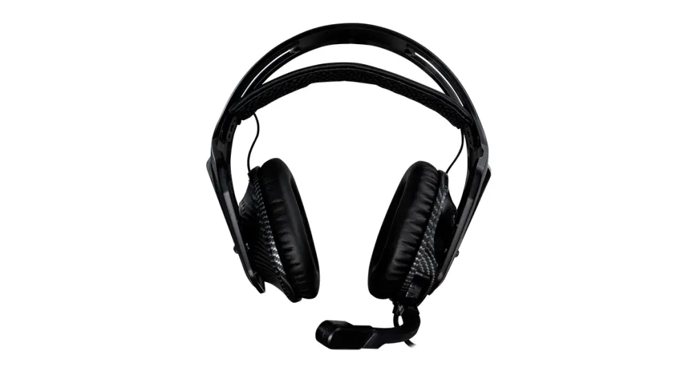 DIADEMA GAME FACTOR HSG500 - MICRÓFONO REMOVIBLE, 3.5MM, ULTRA LIGERAS, CARBON FIBER