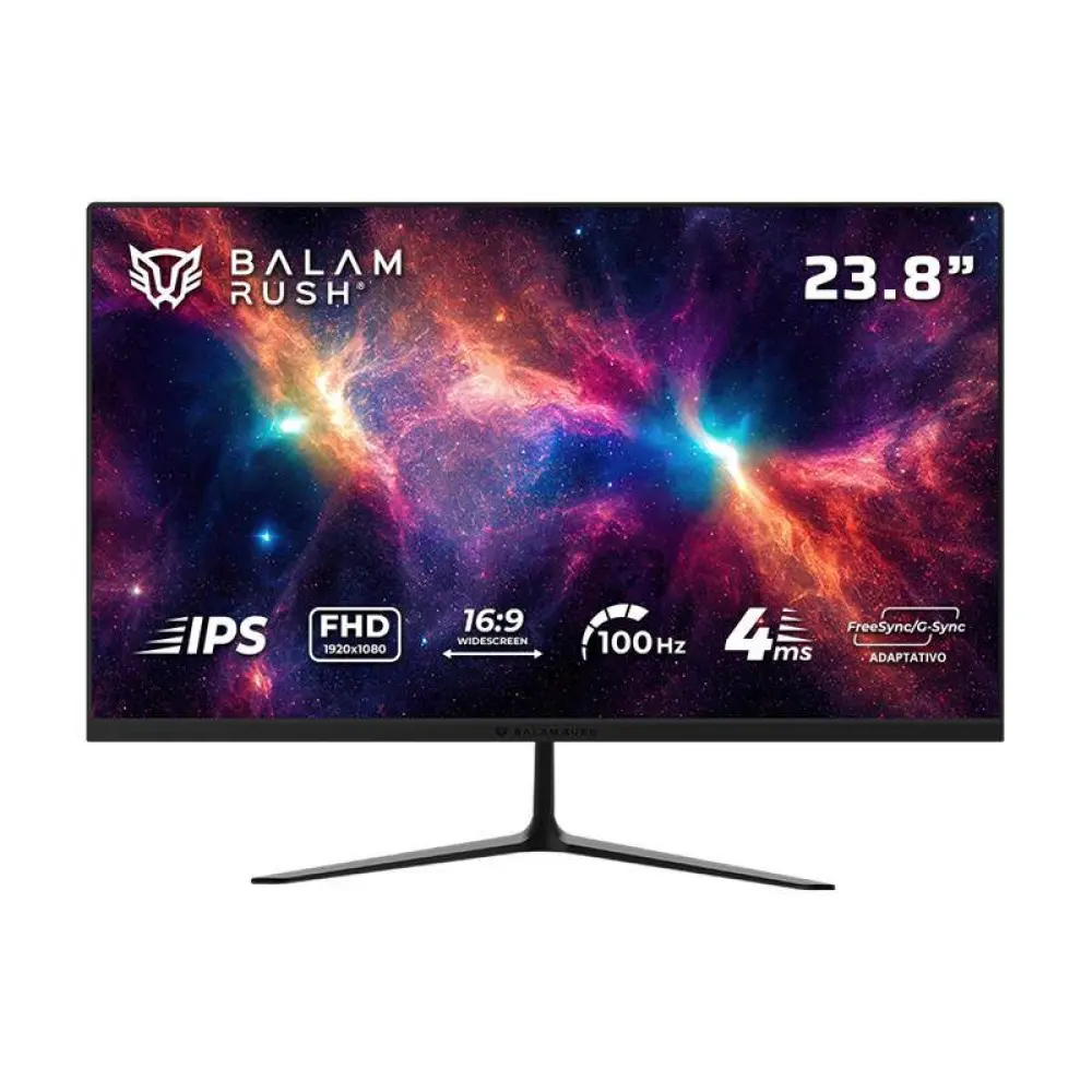 Monitor Gaming 23.8 Pulgadas 100hz NEBULA MNG24Y  Panel IPS - Plano, Resolución: 1920 x 1080  FHD