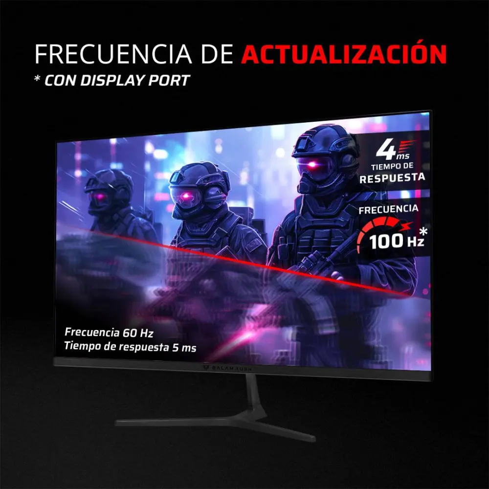 Monitor Gaming 23.8 Pulgadas 100hz NEBULA MNG24Y  Panel IPS - Plano, Resolución: 1920 x 1080  FHD