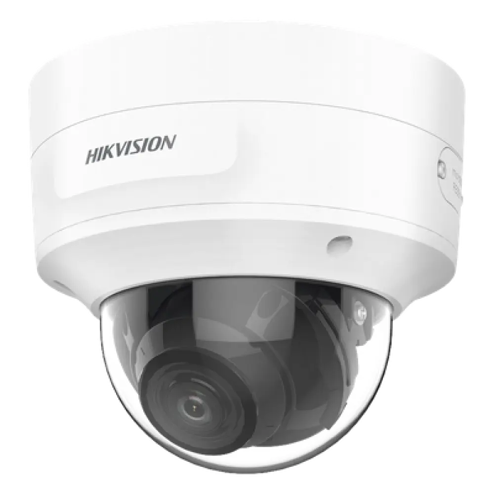Domo IP / 4 Megapixel / Lente Mot. 2.7 a 13.5 mm / IR EXIR 40 m (131.2 ft) / IP66 / IK10 / DarkFighter / Audio y Alarma I/O / PoE+ / Micro SD / 4 Analíticos IA