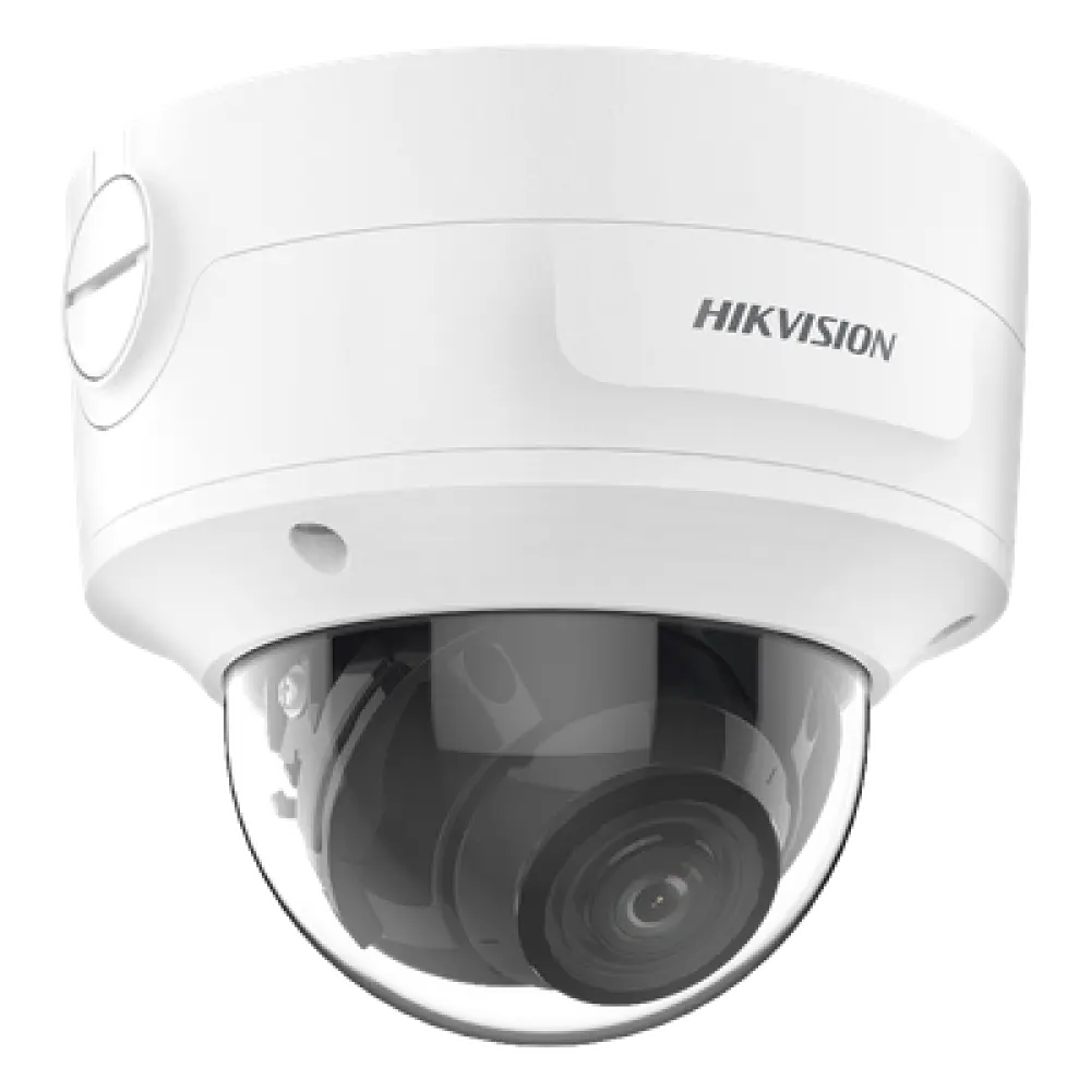 Domo IP / 4 Megapixel / Lente Mot. 2.7 a 13.5 mm / IR EXIR 40 m (131.2 ft) / IP66 / IK10 / DarkFighter / Audio y Alarma I/O / PoE+ / Micro SD / 4 Analíticos IA