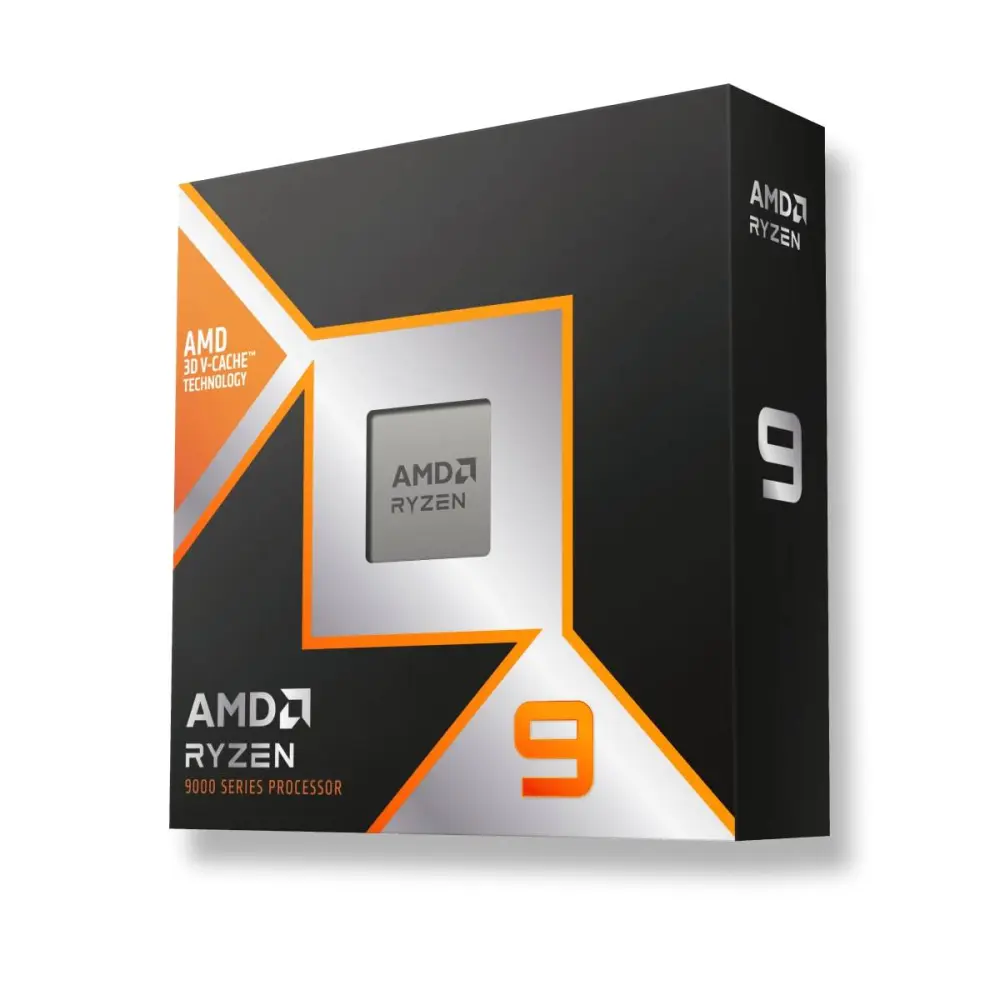 AMD RYZEN 9 9900X3D - 12 núcleos, Socket AM5, No incluye ventilador, Con gráficos incluidos.