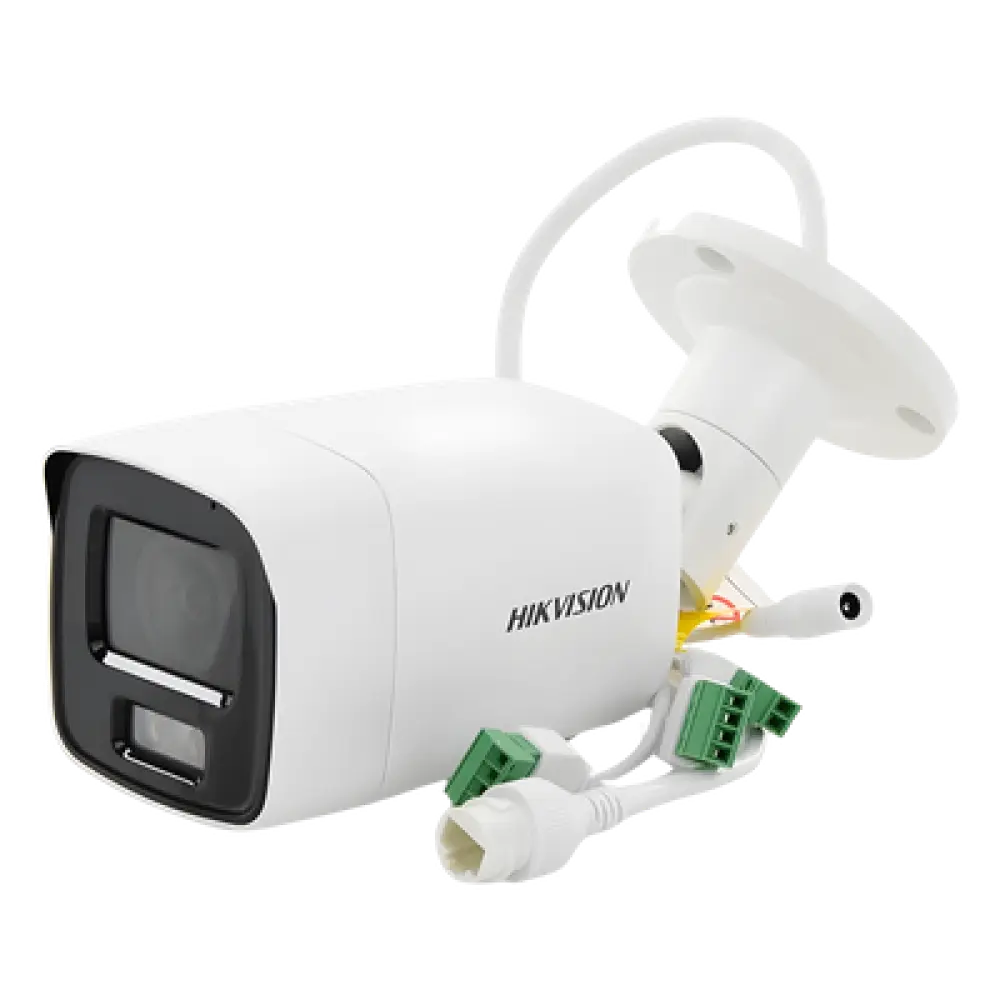 Bala IP 8 Megapixel (4K) / Imagen a Color 24/7 / Lente 2.8 mm / Luz Blanca 40 mts / Exterior IP67 / WDR 130 dB / Entrada y Salida de Audio y Alarma / Captura Facial / ONVIF / Micro SD / Micrófono Integrado