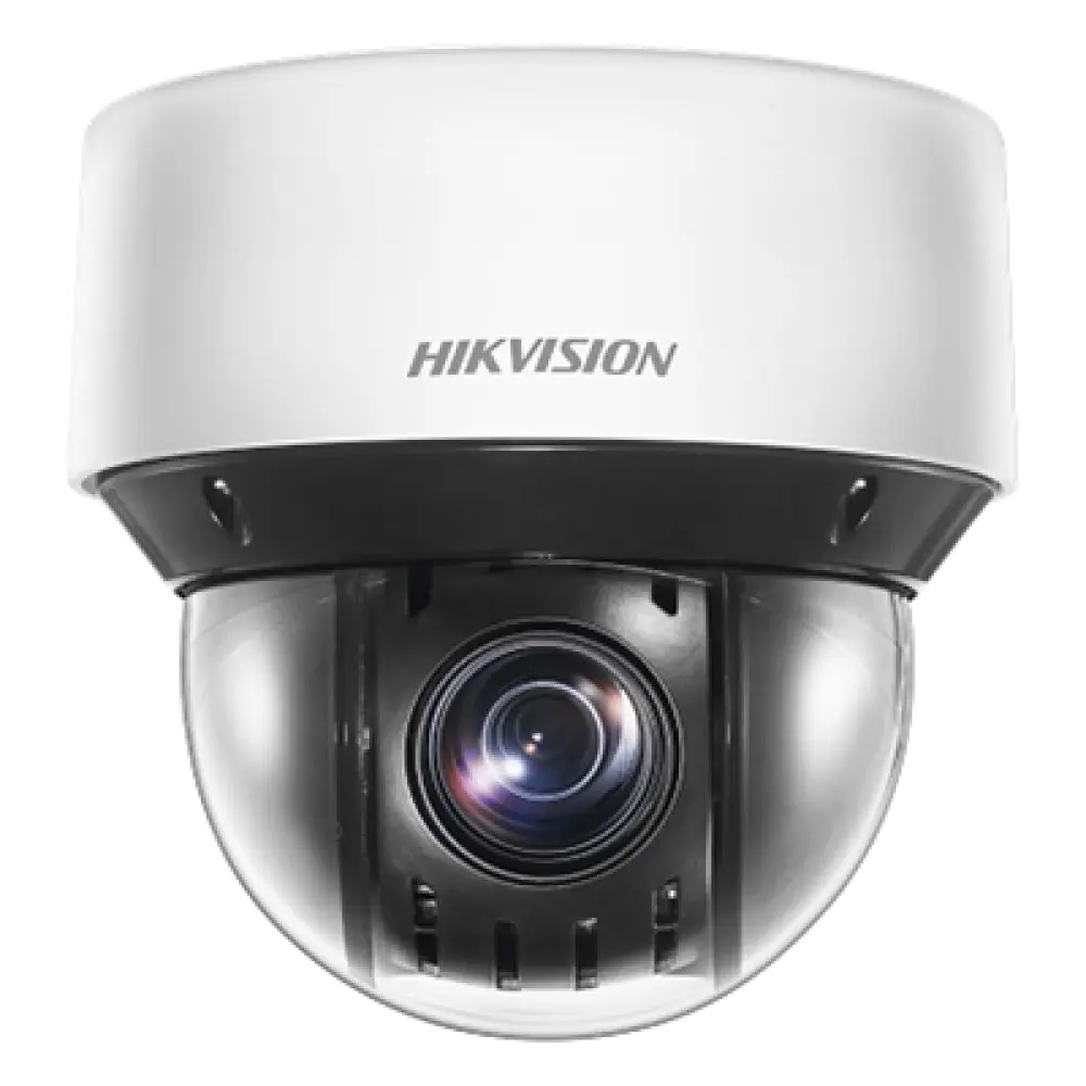 Mini Domo IP PTZ / 4 Megapixel / Zoom Óptico 25x / IR Inteligente 50 m (164 ft) / WDR 120 dB / Autoseguimiento / PoE+ / IP66