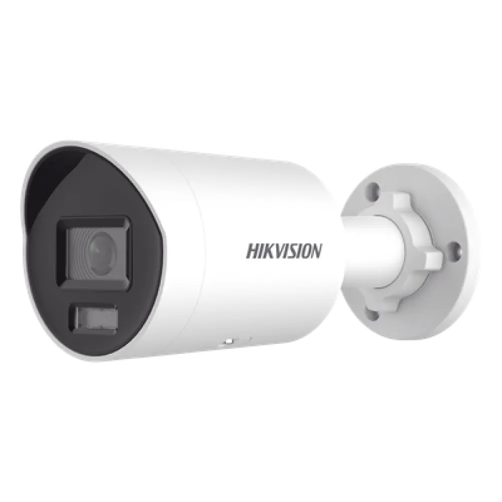 [Dual Light + ColorVu] Bala IP 8 Megapixel (4K) / Lente 2.8 mm / 40 mts IR + 40 mts Luz Blanca /  Microfono Integrado / Exterior IP67 /   WDR 130 dB / ACUSENSE (Filtro de Falsas Alarmas) / Captura Facial / PoE / Metal / ACUSEARCH
