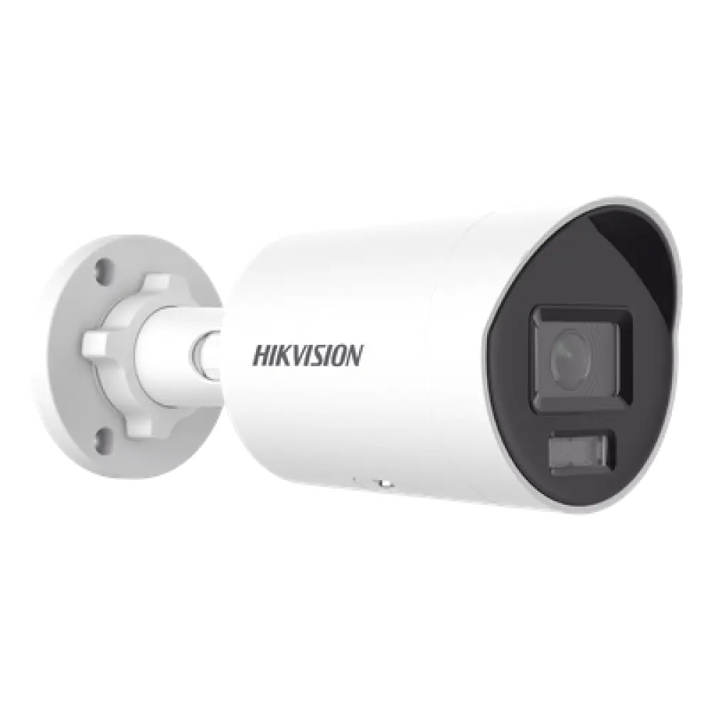 [Dual Light + ColorVu] Bala IP 8 Megapixel (4K) / Lente 2.8 mm / 40 mts IR + 40 mts Luz Blanca /  Microfono Integrado / Exterior IP67 /   WDR 130 dB / ACUSENSE (Filtro de Falsas Alarmas) / Captura Facial / PoE / Metal / ACUSEARCH