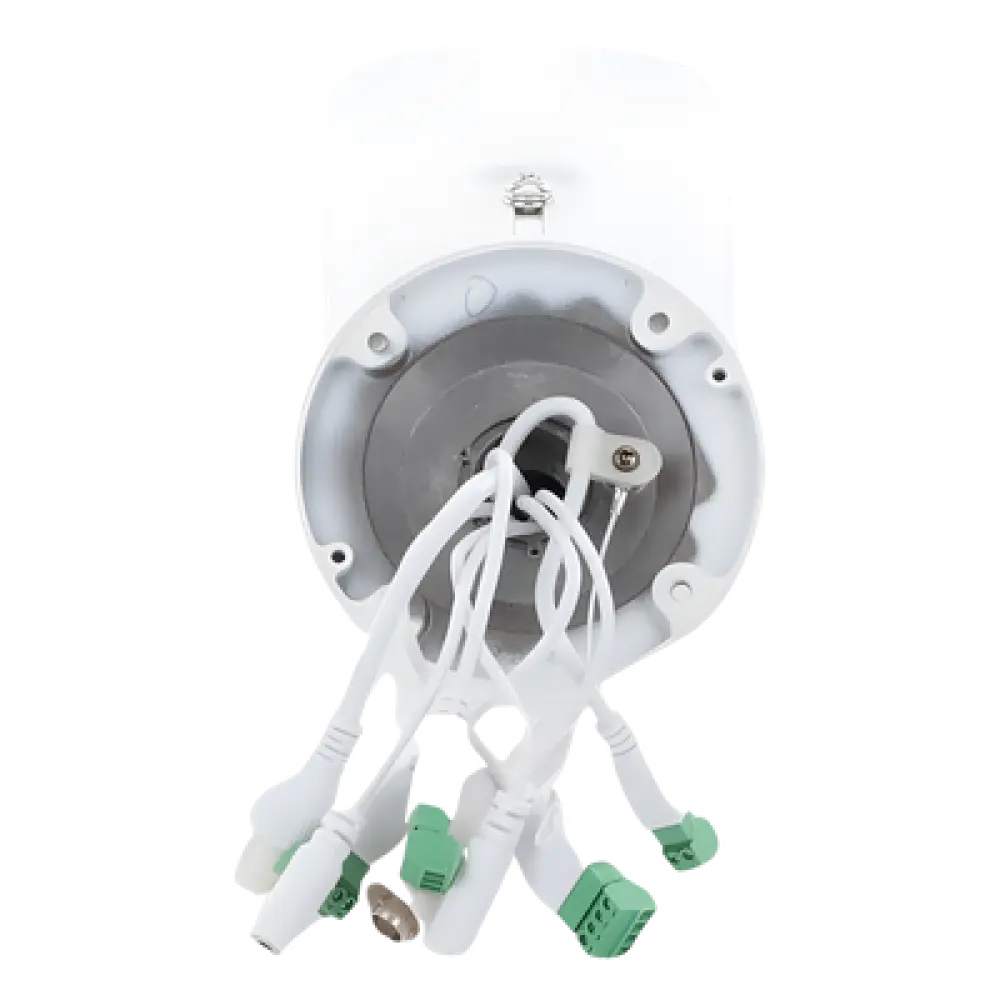 Cámara Bala IP Dual / Térmica 256 x 192 / Óptica 4 Megapixel / IR 30 m (98.4 ft) / PoE / Termométrica / Sirena / IP66