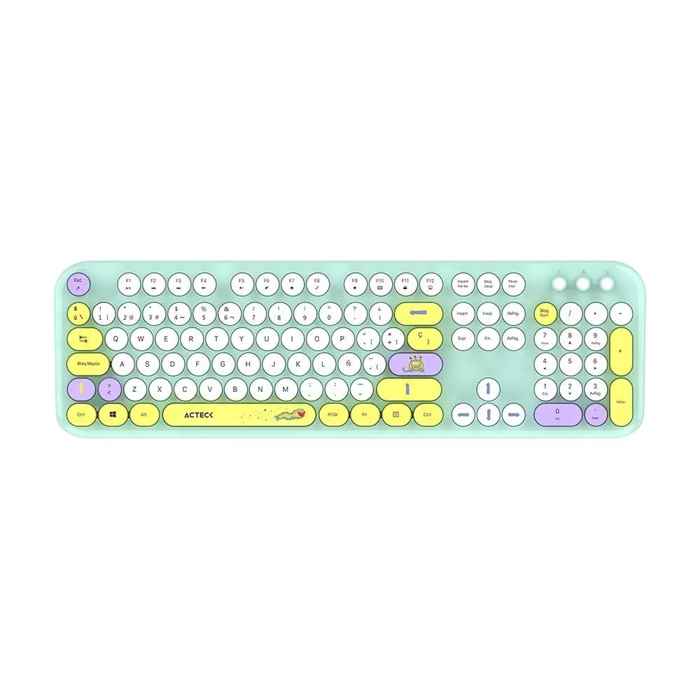 Kit Teclado y mouse Inalámbricos 2.4hz Creator Chic K-Colors MK485 Advanced Series Teclado Inalambrico Dongle 2.4Mhz - Rango 10m, 105 teclas
