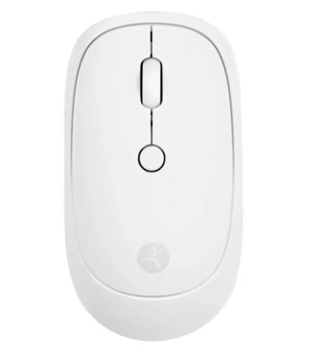 Mouse Inálambrico TechZone terminado rubber silencioso color blanco -