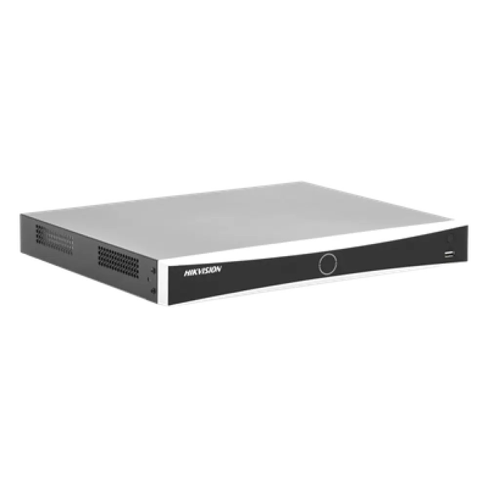 (ACUSENSE / Evita Falsas Alarmas) NVR 12 Megapixel (4K) / Reconocimiento Facial / 8 Canales IP / Base de Datos / 8 Puertos PoE+ / 2 Bahías de Disco Duro / Switch PoE 300 mts Modo Extendido 