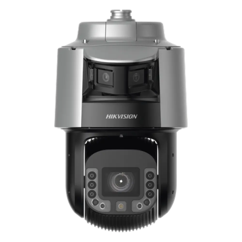 [TandemVu] Domo PTZ IP 4 Megapixel con Cámara Panoramica 180º de 6 Megapixel / 42X Zoom / 300 mts IR y 30 mts Luz Blanca / IP67 / IK10  / Autoseguimiento / Wiper / Deep learning / Entrada-Salida de Audio y Alarma / Ultra Baja Iluminació