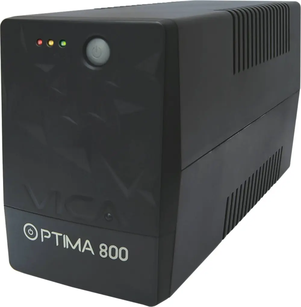 No break interactivo OPTIMA 800 - 800VA/480W, Voltaje 120/127 +/-5, 6 NEMA 5-15R 4 respaldadas/2 reguladas, FP 0.6, Proteccion de linea RJ11/RJ45, LEDS