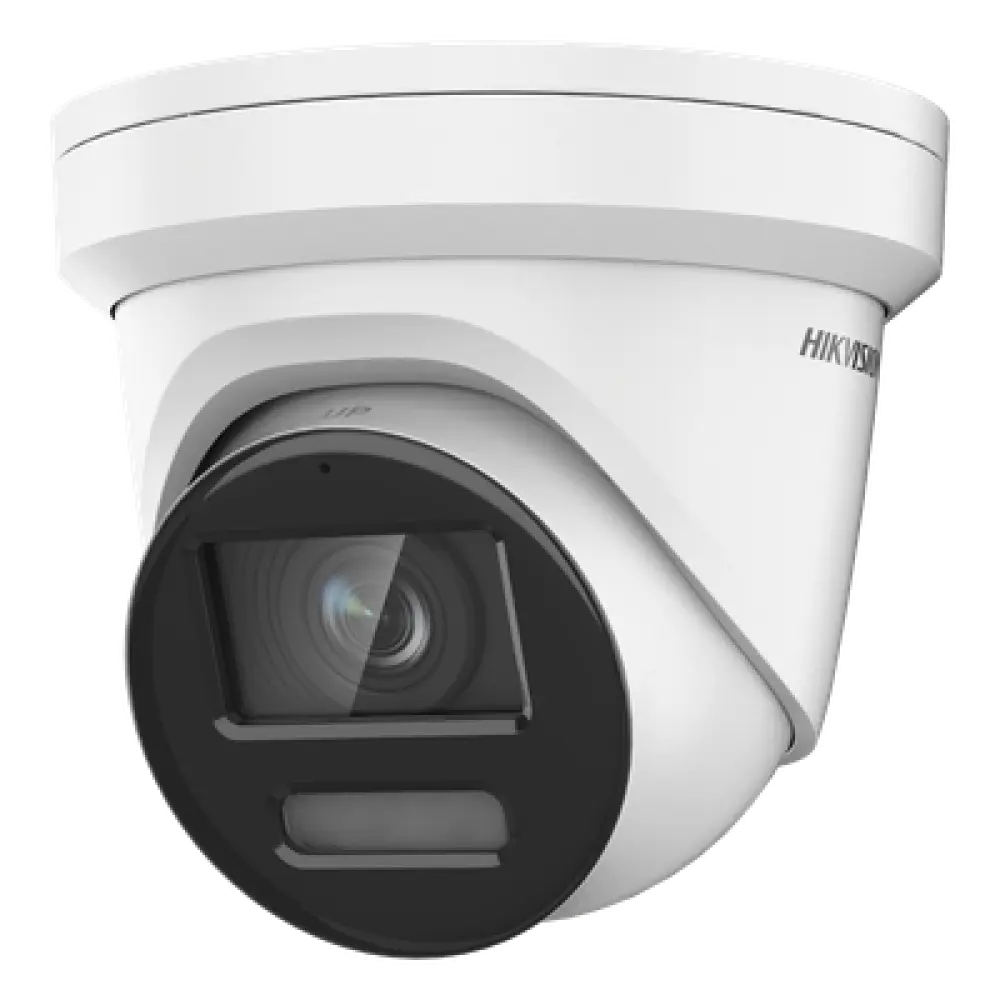 Turret IP 8 Megapixel / Imagen a color 24/7 / Lente 2.8 mm / Micrófono Integrado /Luz Blanca 40 mts / Exterior IP67 / Micrófono Integrado / WDR 130 dB / Entrada y salida de Audio y Alarma / Onvif / MicroSD