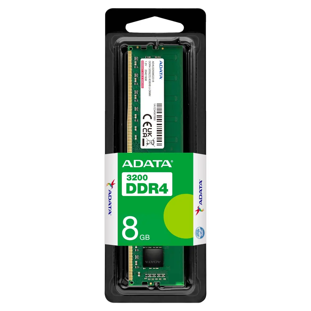 Memoria RAM ADATA AD4U32008G22-SGN - 8 GB, DDR4, 3200 MHz, UDIMM