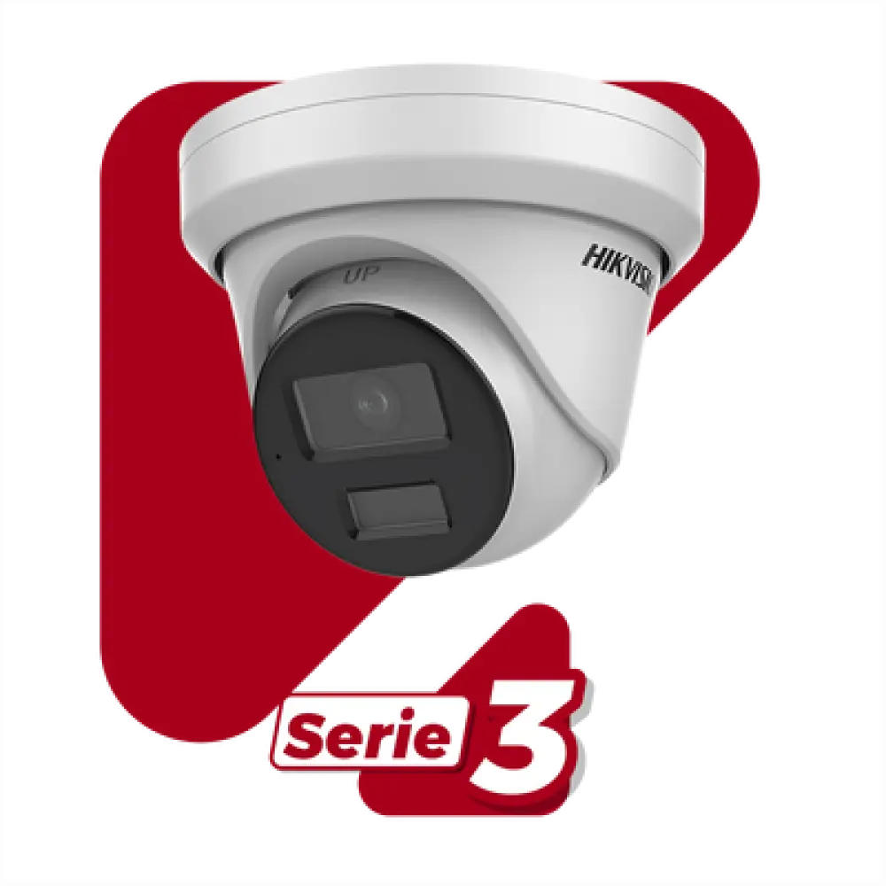 Cámara Turret IP / 4 Megapixel / Dual Light 40 m (131.2 ft) / DarkFighter S / WDR 130 dB / IP67 / Audio y Alarmas I/O