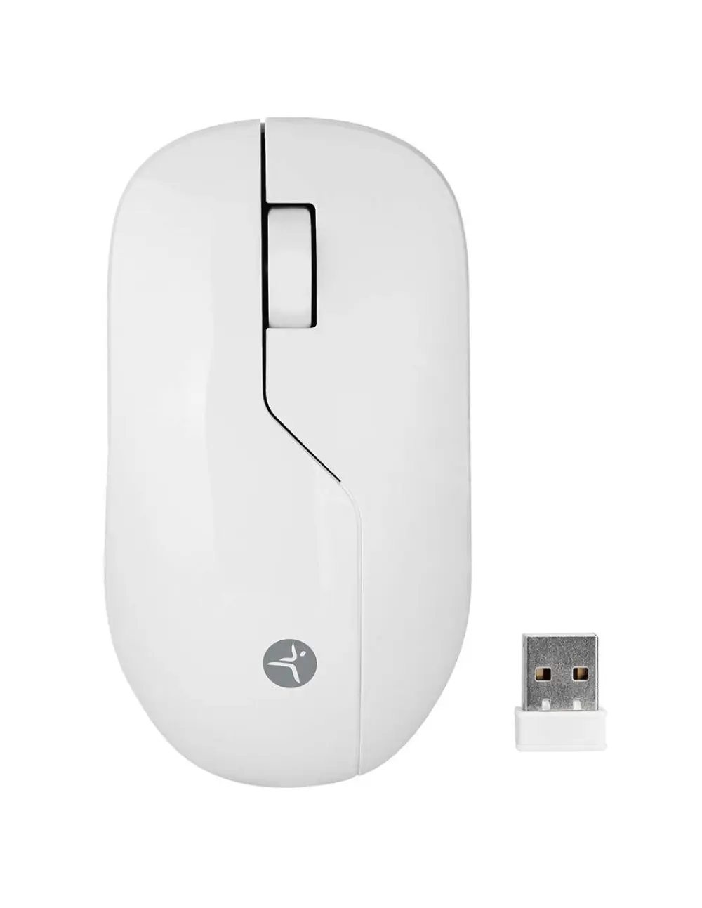 Mouse Inalámbrico ARMOR  Recargable TECHZONE color Blanco - 1200 DPI, 3 Botones.